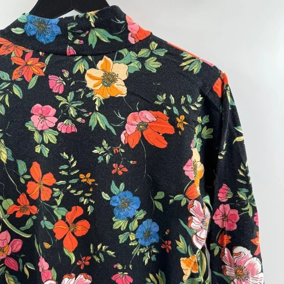 Maeve by Anthropologie Floral Turtleneck Top Size Large - Picture 7 of 8
